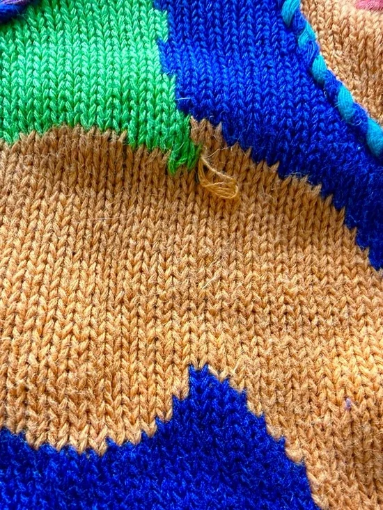 Vintage 90s Colorful Knit Sweater - Picture 5 of 6